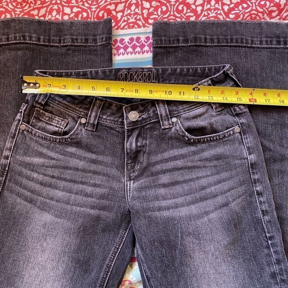 Rock n Roll charcoal wide hem wide flair jeans